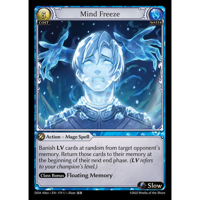 Mind Freeze - DOA Alter EN-179 - x1 - Uncommon - Near Mint - Non-Foil - Grand Archive TCG