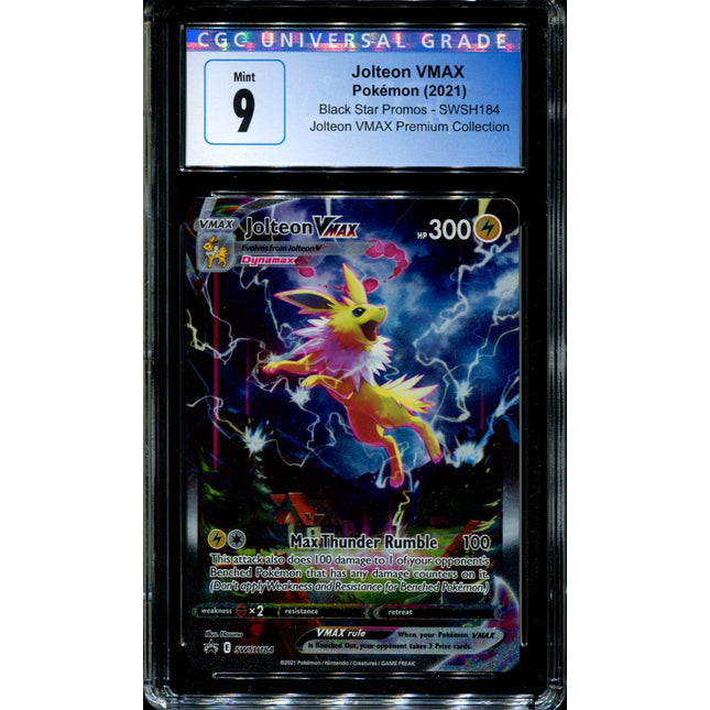 Jolteon VMAX - SWSH184 - CGC 9 - Black Star Promos - Alternate Art - Pokemon - 92351
