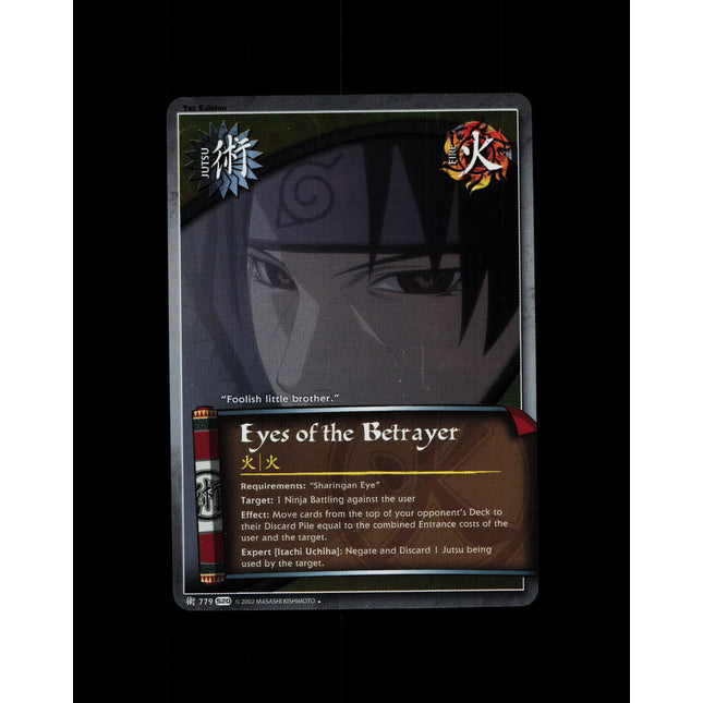Eyes of the Betrayer - 779 - NM - 1st Edition Foil - S20 - Naruto CCG - D3-108