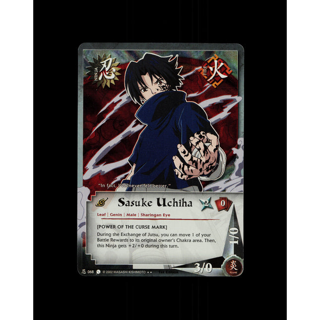 Sasuke Uchiha - 068 - NM - 1st Edition - Foil - Naruto CCG - D4-236