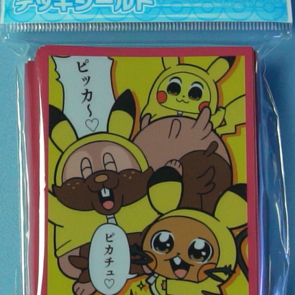 Dedenne, Greedent, Pikachu Cosplay Sleeves - Set of 64 Sleeves - Japanese - Pokemon Center