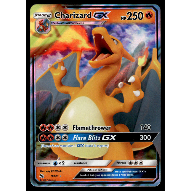 Charizard GX - 9/68 - NM - Ultra Rare - Hidden Fates - Pokemon - A9-95