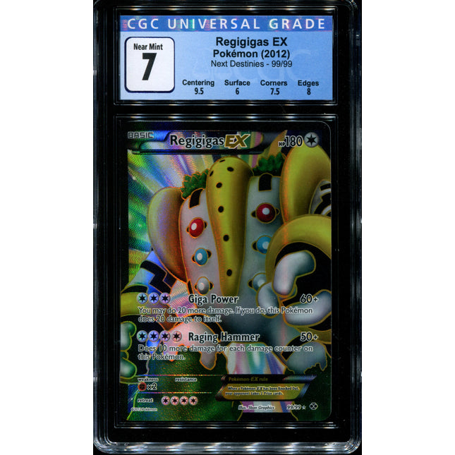 Regigigas EX - 99/99 - CGC 7 Near Mint - Next Destinies - 02040