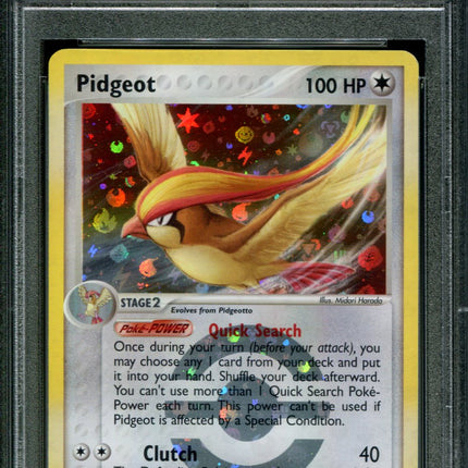 Pidgeot - 10/112 - PSA 7 - Reverse Holo - FRLG - Pokemon - 80759