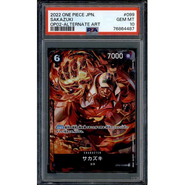 Sakazuki - OP02-099 - PSA 10 - Alt Art Japanese - OP02 - One Piece - 64487