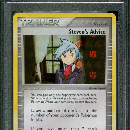 Steven's Advice - 92/101 - PSA 10 - Reverse Holo - Hidden Legends - Pokemon - 65081