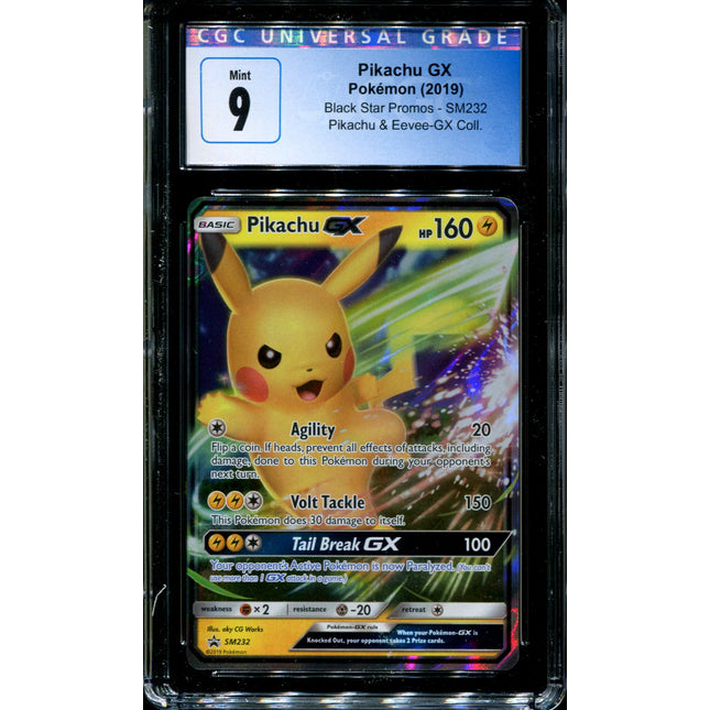 Pikachu GX - SM232 - CGC 9 - Black Star Promos - Ultra Rare - Pokemon - 94301