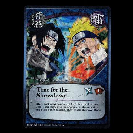 Time for the Showdown - 267 - NM - 1st Edition - Diamond Foil - Naruto CCG - D3-27