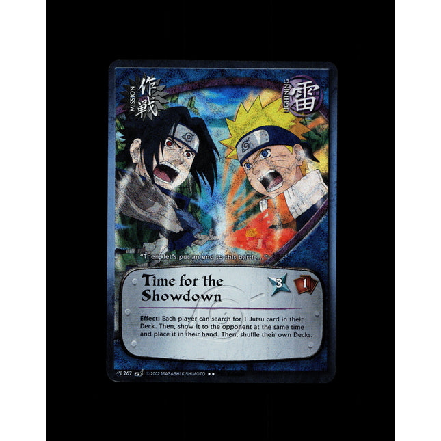 Time for the Showdown - 267 - NM - 1st Edition - Diamond Foil - Naruto CCG - D3-27