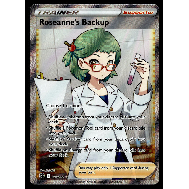 Roseanne's Backup - 172/172 - PSA NM - Full Art - Brilliant Stars - Pokemon - A5-42