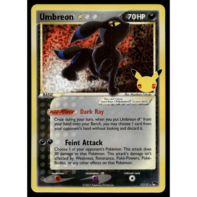 Umbreon Star - 17/17 - NM - Ultra Rare - Celebrations - Pokemon - C3-77