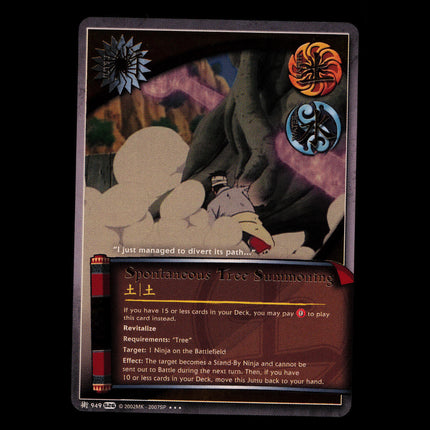 Spontaneous Tree Summoning - 949 - NM - Foil - S26 - Naruto CCG - E1-156
