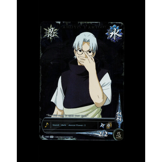 Kabuto Yakushi - 1263 - NM - 1st Edition Full Art - S22 - Naruto CCG - D3-91