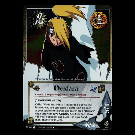 Deidara - 541 - NM - 1st Edition - Foil - Naruto CCG - D3-55