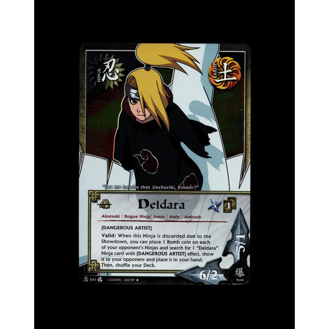 Deidara - 541 - NM - 1st Edition - Foil - Naruto CCG - D3-55