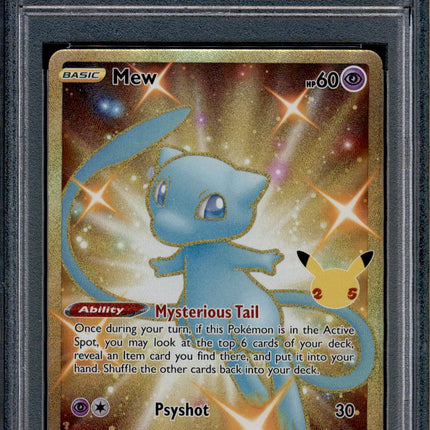 Mew - 025/025 - PSA 9 - Secret Rare - Celebrations - Pokemon - 61962