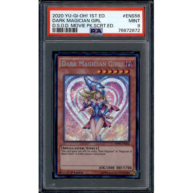 Dark Magician Girl - MVP1-ENS56 - PSA 9 - 1st Promo - Movie Pack - Pokemon - 72872