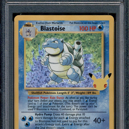 Blastoise - 2/102 - PSA 10 - Holo - Celebrations - Pokemon - 76514