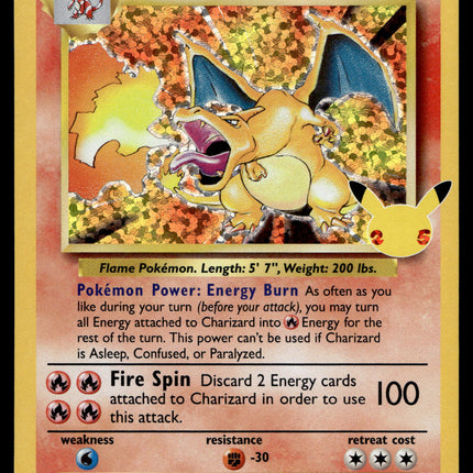 Charizard - 4/102 - NM - Holo - Celebrations - Pokemon - A6-45