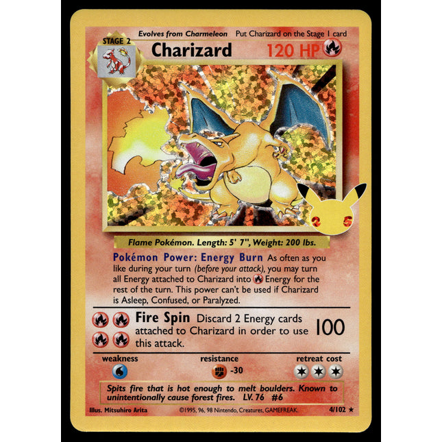 Charizard - 4/102 - NM - Holo - Celebrations - Pokemon - A6-45