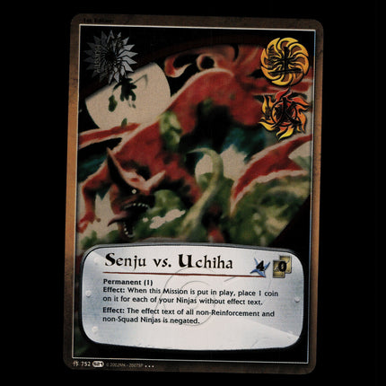 Senju vs. Uchiha - 752 - NM - 1st Edition Foil - S21 - Naruto CCG - D4-11