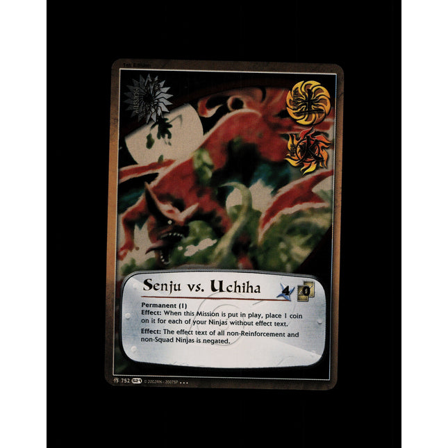 Senju vs. Uchiha - 752 - NM - 1st Edition Foil - S21 - Naruto CCG - D4-11