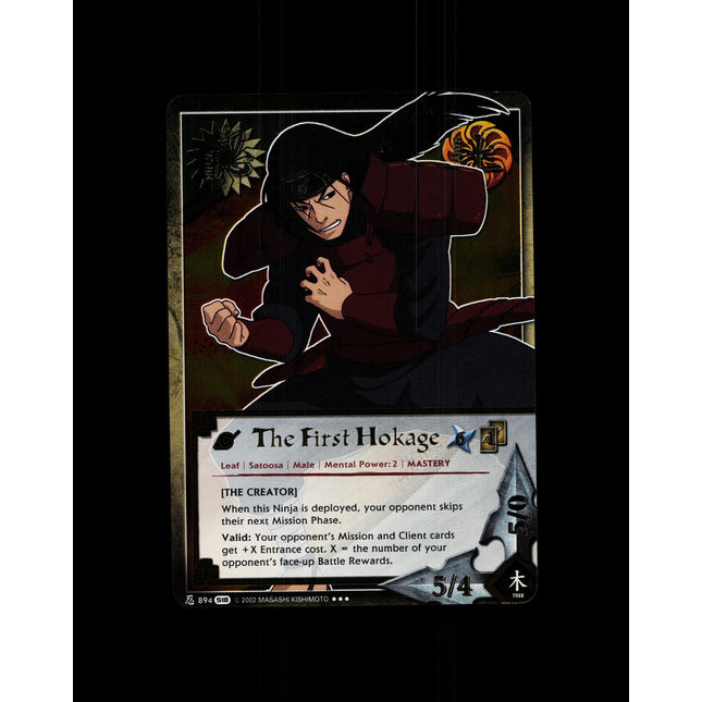 The First Hokage - 894 - NM - 1st Edition Foil - S18 - Naruto CCG - D4-116