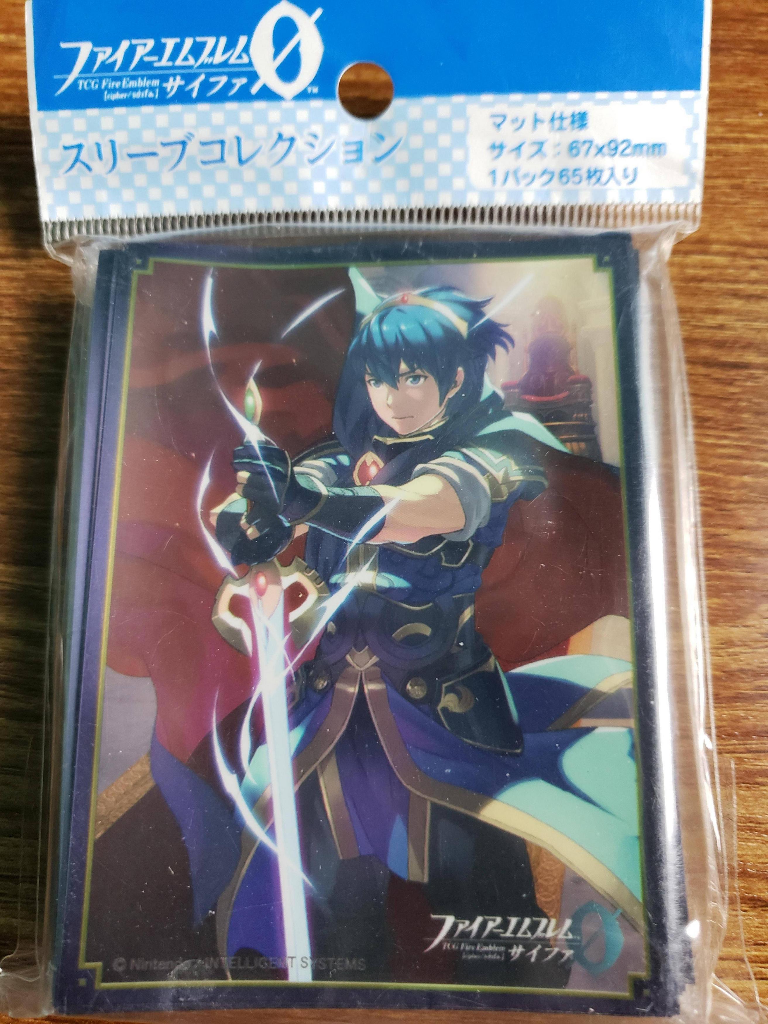 Marth - No. FE01 - Fire Emblem Cipher - Japanese - Set of 65 Sleeves Squeaks Game World Marth - No. FE01 - Fire Emblem Cipher - Japanese - Set of 65 Sleeves Squeaks Game World