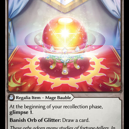 Orb of Glitter - DOA 1st EN-044 - Super Rare - Near Mint - Foil - Grand Archive TCG