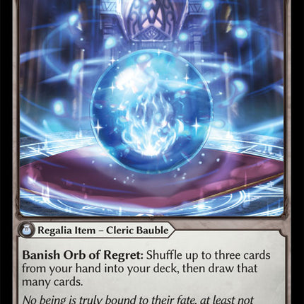 Orb of Regret - DOA Alter EN-045 - x1 - Super Rare - Near Mint - Non-Foil - Grand Archive TCG