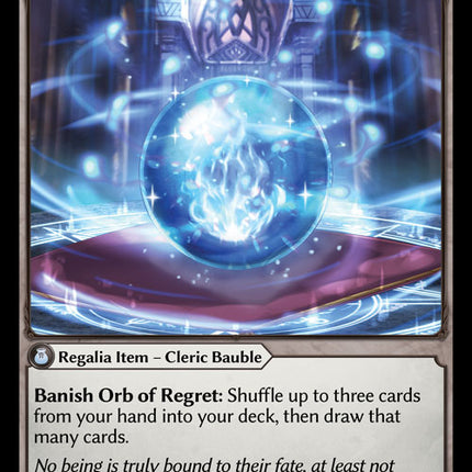Orb of Regret - DOA 1st EN-045 - Super Rare - Near Mint - Foil - Grand Archive TCG