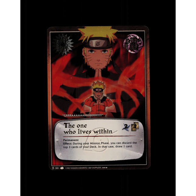 The One Who Lives Within - 381 - NM - 1st Edition - Foil - Naruto CCG - D4-165