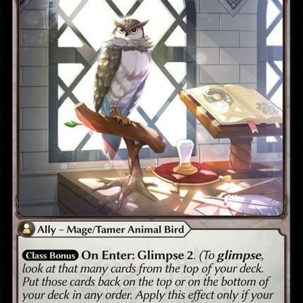 Owl Familiar - DOA Alter EN-101 - x4 - Common - Near Mint - Non-Foil - Grand Archive TCG