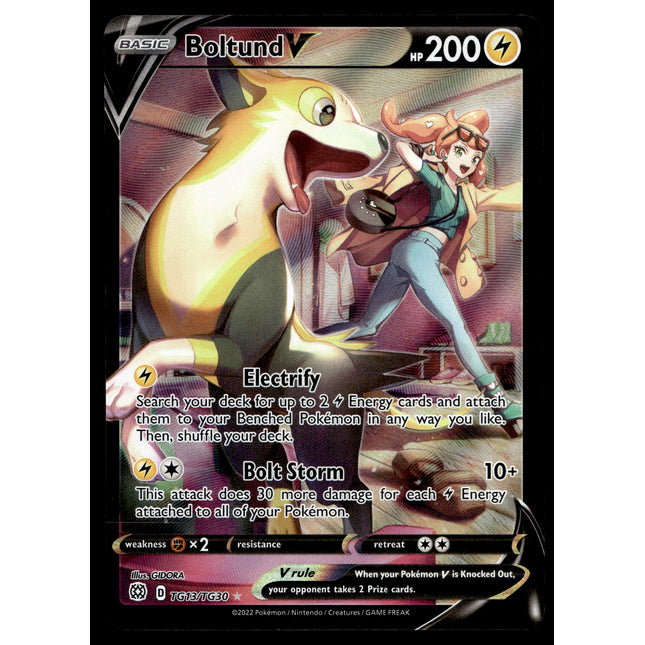 Boltund V - TG13/TG30 - NM - Character Rare - Brilliant Stars - Pokemon - A9-112