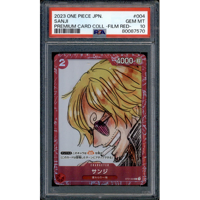 Sanji - ST01-004 - PSA 10 - Film Red Collection - Promo - One Piece - 87570
