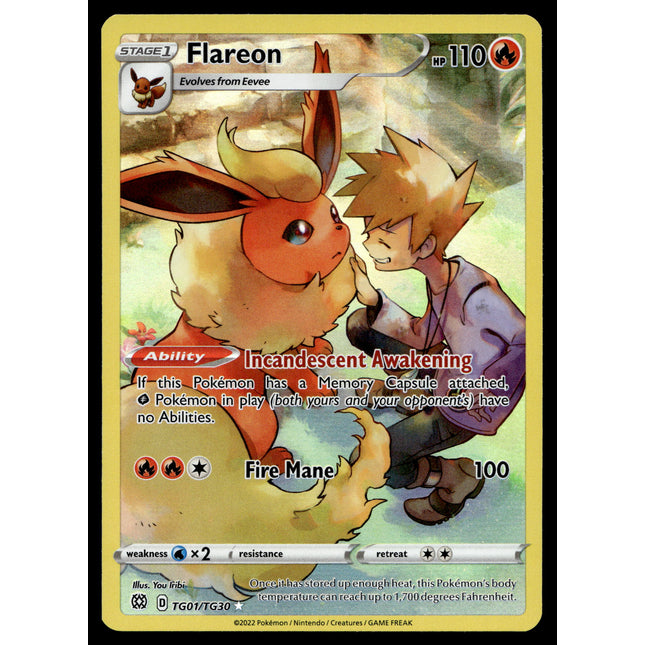 Flareon - TG01/TG30 - NM - Full Art - Brilliant Stars - Pokemon - A6-9