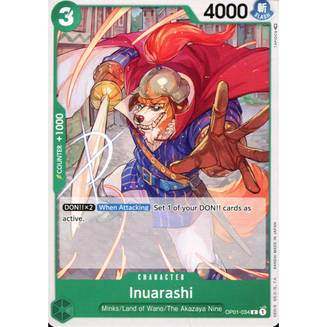 Inuarshi - OP01-034 - Common - English - One Piece TCG OP-01