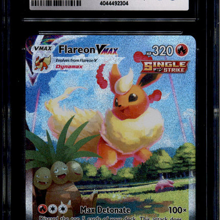 Flareon Vmax - SWSH180 - CGC 10 - Alt Art - Promo - Pokemon - 92304