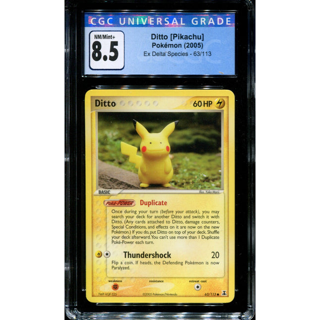 Ditto [Pikachu] - 63/113 - CGC 8.5 - EX Delta Species - Non-holo - Pokemon - 48212