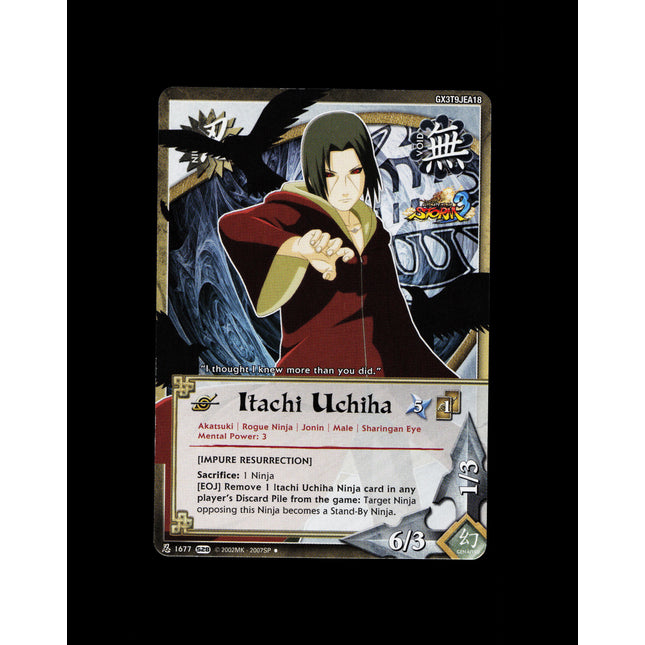 Itachi Uchiha - 1677 - NM - Non-Foil - S28 - Naruto CCG - E1-128
