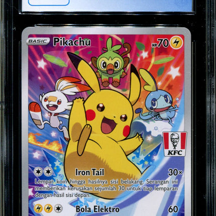 Pikachu - 016/S-P - CGC 9.5 - Sword & Shield Promos - Indonesian - KFC - Pokemon - 94082