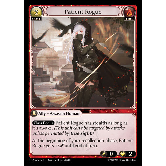 Patient Rogue - DOA Alter EN-146 - x1 - Uncommon - Near Mint - Non-Foil - Grand Archive TCG