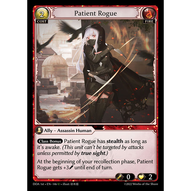 Patient Rogue - DOA 1st EN-146 - Uncommon - Near Mint - Non-Foil - Grand Archive TCG