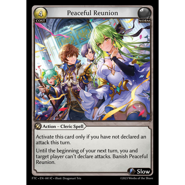 Peaceful Reunion - FTC EN-041 - x1 - C - NM - Foil - Grand Archive TCG