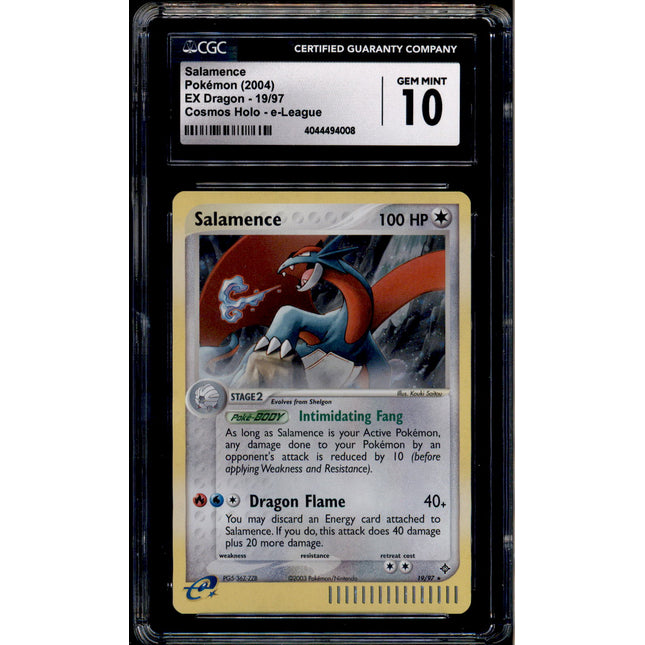 Salamence - 19/97 - CGC 10 - Cosmos Holo - ex Dragon - Pokemon - 94008