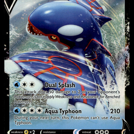 Kyogre V - 037/159 - NM - Ultra Rare - Crown Zenith - Pokemon - A8-67