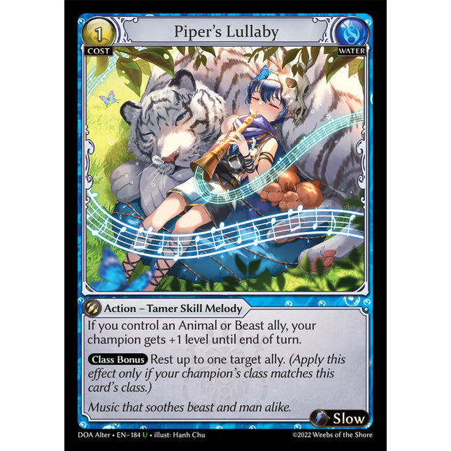 Piper's Lullaby - DOA Alter EN-184 - x1 - Uncommon - Near Mint - Non-Foil - Grand Archive TCG