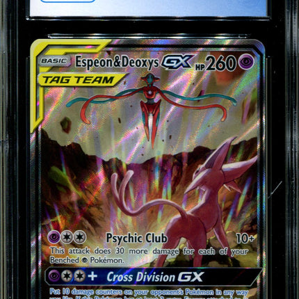 Espeon & Deoxys GX - SM240 - CGC 9 - Black Star Promos - Ultra Rare - Pokemon - 94235