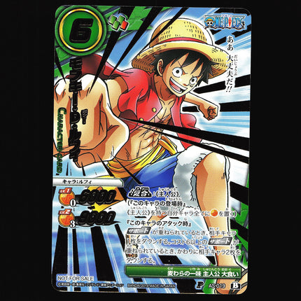Monkey D. Luffy - AS-019 - PSA NM - Promo - Miracle Battle Carddass - One Piece - A2-29