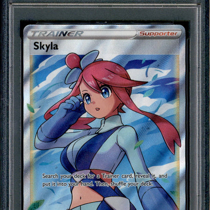 Skyla - 072/072 - PSA 9 - Full Art - Shining Fates - Pokemon - 80024
